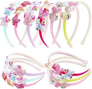 Candygirl 6 Pezzi Cerchietti per Capelli Bambina Donna Fascia Arcobaleno Paillettes per San Valentino Anniversario