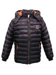 LURE JUNIOR Boys Winter Wear Hooded Puffer Jacket For Kids Grey 10-12 Years