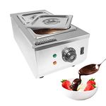 ALDKitchen Chocolate Melting Pot | Tempering Machine | Home Or Bakery Use | Stainless Steel | Manual Control | 110V (2 Tanks)