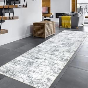 Cekene Runner Rugs for Hallway Non Slip 65x220cm Extra Long Carpet Runners Abstract Kitchen Rugs Washable Low Profile Floor Carpet for Hall Bedroom Entrance Laundry Room