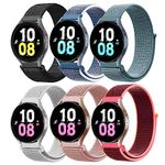 Nylon Band for Samsung Galaxy Watch 7 6 5 4 FE 40mm 44mm/active 2/Galaxy Watch 5 Pro 45mm/4 Classic 42mm 46mm/Galaxy 6 Classic 43mm 47mm,6 Pack 20mm Fabric Wristband Sport Loop Strap for Women Men