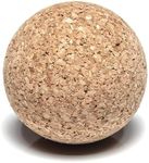 Go4Cork Cork Yoga Massage Ball - 2.4" Therapy Roller | Release Stress, Tension & Circulation | Non-Toxic, Alternative to Foam Yoga Massager | Sustainable & Eco Yogi Gift