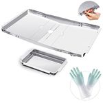 Grease Tray with Catch Pan for Dyna Glo Grill Grease Tray Replacement Parts, 25"-34" Universal Grill Drip Pan for 4 5 6 Burner Gas Grill Nexgrill Replacement Parts, Charbroil, Kenmore & Expert Grill