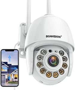 BOAVISION 5MP Security Camera Outdoor, Wireless WiFi IP Camera Home Security System 360° View,Motion Detection, auto Tracking,Two Way Talk,pan Tile Full Color Night Vision