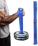 J Bryant Enhanced Arm Wrestling Training Loading Strap Suitable for Wrist Forearm and Biceps Workouts Compatible with 1 Inch and 2 Inches Barbell Plates Multifunctional Home Gym Fitness Equipment