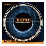 POWERTEC 13270 82" x 1/2" x 14 TPI Bi-Metal Band Saw Blade, for 12" Jet and 16" 3-Wheel Delta Bandsaw (Package May Vary)