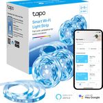 Tapo Smart LED Strip Light, 10m (2x5 meter strip lights),WiFi App Control RGB Multicolour LED Lights for Bedroom, Alexa(Echo and Echo Dot)&Google Home, Suitable for TV Kitchen DIY Decor (Tapo L900-10)