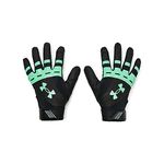 Under Armour Women's Standard Radar Softball Gloves, (002) Black/Antifreeze/Antifreeze, Large