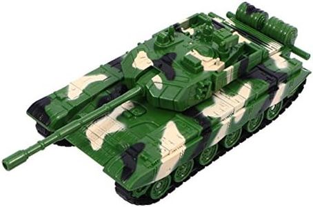 Toyvian 1 pieza tanque de juguete del ejército, juguete militar de los niños del modelo del tanque (verde)