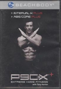 P90X Plus + Interval X Plus and ABS/Core DVD Workout Video Tony Horton Beachbody