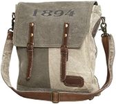 Myra Bags 1894 Upcycled Canvas Messenger Bag S-0861