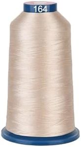 RICHWORD Polyester Embroidery Thread 4000M(4374Y) 40WT Thread for Commercial Multi Needles and Single Needle Embroidery Machine Brown 0164