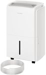 hOmeLabs 3,500 sq. ft Energy Star Dehumidifier with Pump - Ideal for Bedrooms, Basements, Bathrooms, and Laundry Rooms - with Digital Control Panel, 24 Hr Timer, and Overheat Protection