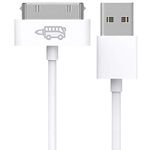 RocketBus 2-Pack Charger Extra Long Longer Cable Cords for iPhone Old Older Classic 3 3S 4 4S iPod 1 2 3 4 Generation iPad 2nd 3rd Gen 6FT Black