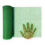 Wire Fence Mesh Plastic Mesh Roll Chicken Wire 11.8IN X 10FT Poultry Fencing Hexagonal Fencing With 25pcs Zip Ties Garden Netting for Poultry Dogs Rabbit Snake Barrier Gardening Green