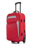 FLYMAX 55x35x20 55x40x20 Cabin Suitcase Luggage Hand Carry on Case Flight Bag Suitcase Travel Fits Fits Easyjet, Ryanair British Airways & Jet 2