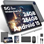 Android 15 Tablet with Keyboard, 26