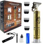 ARDAKI Beard Trimmer For Men, Professional Hair Clipper, Adjustable Blade Clipper and Shaver, Close Cut Precise Hair Machine, Body Trimmer (Metal Body)