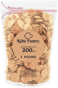 Kidu Pantry Melting Chocolate Wafers Bulk In Resealable Bag (Peanut Butter, 1 Pound)