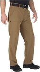 5.11 Tactical Fast-Tac Men's Urban Cargo Pants, Lightweight, Water Resistant Work Pants, Style 74461, Battle Brown, 42W x 30L