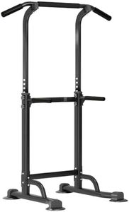 SogesPower Pull Up Power Tower Stazione di immersione Supporti per dips multifunzione per allenamento di forza e fitness a casa, Stazione di allenamento con Altezza Regolabile
