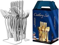 Shineyoo 24 Pieces Service Cutlery 