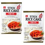 Wang Korean Rice Cake Tteokbokki Topokki 600g | Gluten Free & Vegan Friendly (Stick Original (Pack of 2))