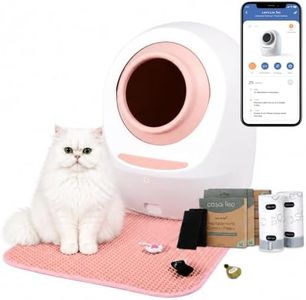 Casa Leo Automatic Self Cleaning Cat Litter Box Bundle with App Control