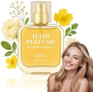 Hair Perfume, Pheromone Hair Perfume for Women, 50ml Travel Size Hair Fragrance Odors Remove and Nourishing Hair, Premium and Long-lasting Scent, 1.75 Fl. Oz (yellow)