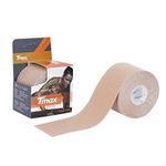 Tmax Waterproof Kinesiology Tape | Athletic Sports Tape for Injury, Muscle Support, Pain Relief, Joint Support and Physiotherapy (5 m * 5 cm) (Beige)