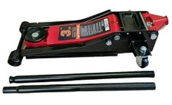 3 Ton 75mm Ultra Low Profile Trolley Jack Fast Lift Heavy Duty Steel. Garage Vehicle Car Floor Lifting