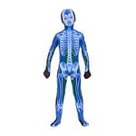 Kids Unisex X-Ray Skinz Large (8-10 years) Skeleton Print Halloween Fancy Dress Costume