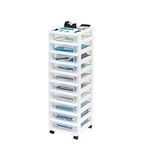 10-Drawer Plastic Storage Cart with