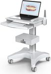 Medical Trolley with Laptop Pallet and Oral Scanner Holder, Dental Clinic Cart with Wheels for Hospital Beauty Salon (OC-3)