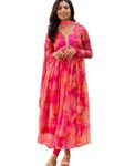 JULEE Women's Georgette Printed Gown Aliya Gown Gajri-XXL