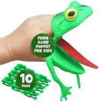 Laserthing Kids Toys Frog Finger Puppet - Fun and Interactive Rubber Hand Puppet for Imaginative Play - Perfect for Storytelling and Educational Activities - Durable and Safe for All Ages - 10 Pack