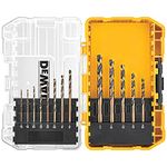 DEWALT Black Oxide Drill Bit Set with Pilot Point, 13-Piece (DW1163)