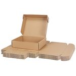 PHAREGE 12x9x3 inch Shipping Boxes 20 Pack, Brown Cardboard Shirt Gift Boxes with Lids for Wrapping Giving Women Men Presents, Corrugated Mailer Boxes for Packaging Mailing Small Business