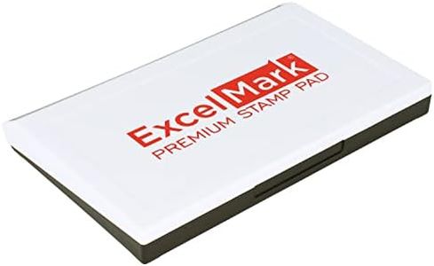 ExcelMark Rubber Stamp Ink Pad Extra Large 4-1/4" by 7-1/4” (Red)