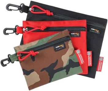 Rough Enough Small Tool Bag Organizer for Mini Tool Kit Case Pouch 3 in 1 Set Travel Essential Accessories Tactical Gear Bag Art Supplies Case for Pencil Pens with Clip On Buckle for Outdoor Car