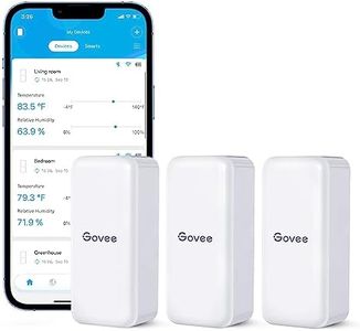 Govee Hygrometer Thermometer 3Pack H5100, Mini Bluetooth Temperature Humidity Sensor with APP Notification Alert, 2 Years Free Data Storage Export, 230 Feet Connecting Range