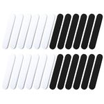 Gjinxi Hats Size Tape 24 Pcs Eva Reducer Hat Sweat Liner Sizer Reducer Insert Fitted Size Adjuster Snapback Extender Foam Reducing For Hats Caps Sweatband Hard Accessories Head Protection(Black/White)