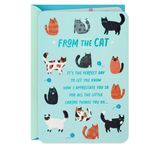 Hallmark Cat Dad Card from Cat (Glad I Adopted You) for Father's Day, Birthday, Kitten Adoption Day