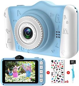 Camara Selfie Digital Fotos Infantil - Niños con Pantalla Grande de 3,5 Pulgadas 1080P HD 12MP Incorporada Tarjeta SD de 32GB USB Recargable Niños Cumpleaños Navidad Regalos