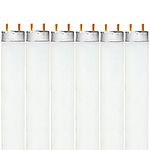 Luxrite F17T8/765 17W 24 Inch T8 Fluorescent Tube Light Bulb, 6500K Daylight White, 1350 Lumens, G13 Medium Bi-Pin Base, LR20755, 6-Pack