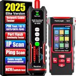 NF-859GK Network Cable Tester with lP Tester,VFL 10mwVisual Fault Locator,PING/POE/RJ45 RJ11 TDR CAT5CAT6 Cable Toner Ethernet Tester for Phone LinesCAT3,Wire Tracer LAN Network Tool