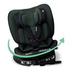 My Babiie MBCS200 360° Spin R129 Baby Car Seat – Top Tether, ISOFIX, Birth to 12yrs (40-150cm), i-Size, ERF, Group 0+/1/2/3, Rotating 360 Swivel - Forest Green