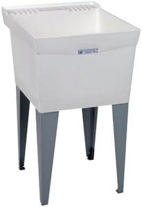 EZ-FLO El Mustee 19F Utilatub 18-Gallon Floor-Mount Laundry/Utility Tub, 34 X 20 X 24 In, White