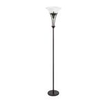 Globe Electric 63361 70" Floor Lamp, Dark Bronze, Alabaster Glass Shade, Floor Lamp for Living Room, Floor Lamp for Bedroom, Home Improvement, Home Décor, Home Office Accessories, Reading Lamp