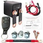 ZOZOMOTORS Remote Battery Kill Switch for Car Truck RV Boat Anti Theft Remote Battery Disconnect Switch 12V Battery Cut Off Shut Off Switch Isolator 200/1000 AMP Heavy Duty P/N 30248